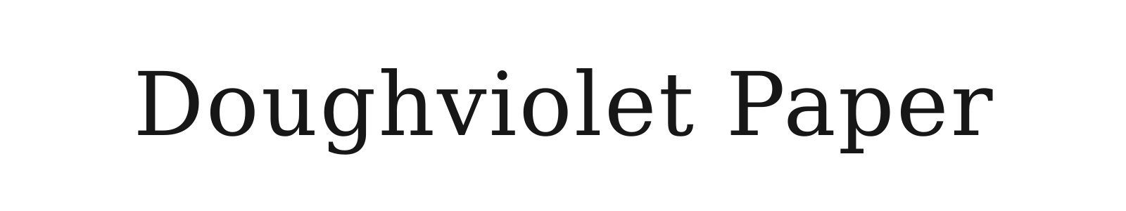 Doughviolet Paper